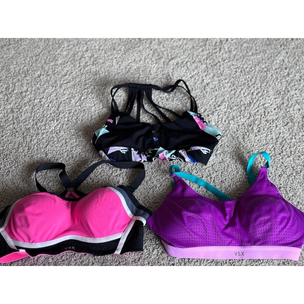Victoria’s Secret Brand, (VSX) Sports Bras, Women’s Size 32D Athletic Clothing - Picture 6 of 11